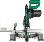 Metabo HPT 10-Inch Compound Miter Saw, Xact Cut LED Shadow Line System, Precision Miter Angles, Single Bevel 0-45°, 40T TCT Blade, Positive Stops, Lightweight Design, C10FCGS 2nd Gen Version, C10FCG2