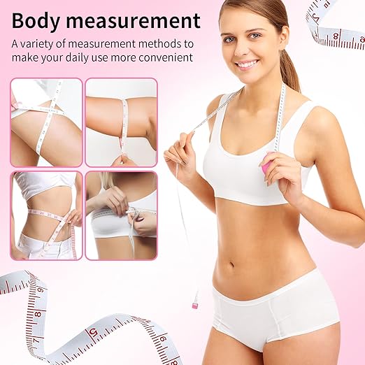16 Pack Tape Measure, 60 Inch/150cm Retractable Body Measuring Tape - White Soft Sewing Tape for Tailor, Craft & Cloth Measurements