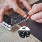 12 Inch Framing Square Carpenter Square, Tri Square Tool, Try Square for Woodworking, T Square Ruler, L Square Ruler, Right Angle Ruler，Framing Tools, Anodized Ruler Body, Black & Black