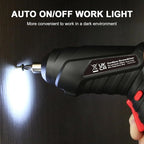 Cordless Electric Screwdriver, 3.6V Rechargeable Power Screwdriver with 47 pcs Accessories, usb charging, 3Nm Screw Gun, mini Carrying screwdriver set with LED Light for Electric Power Drill