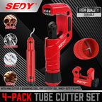 Ultimate Tube Cutter Set - Heavy Duty Pipe Cutter 3/16"-2" OD, Mini Tube Cutter 1/8"-7/8", Deburring Tool - for Copper, Aluminum, PVC Pipes - High-Quality Cutting & Deburring Tools for Professionals