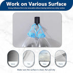 50 PCS Hook and Loop Cable Ties, Under Desk Cable Management, Self Adhesive Cable Tidy Clips Straps, Sticky-Back Cord Organizer, Wire Organizer for TV PC Laptop Ethernet Desktop, Black