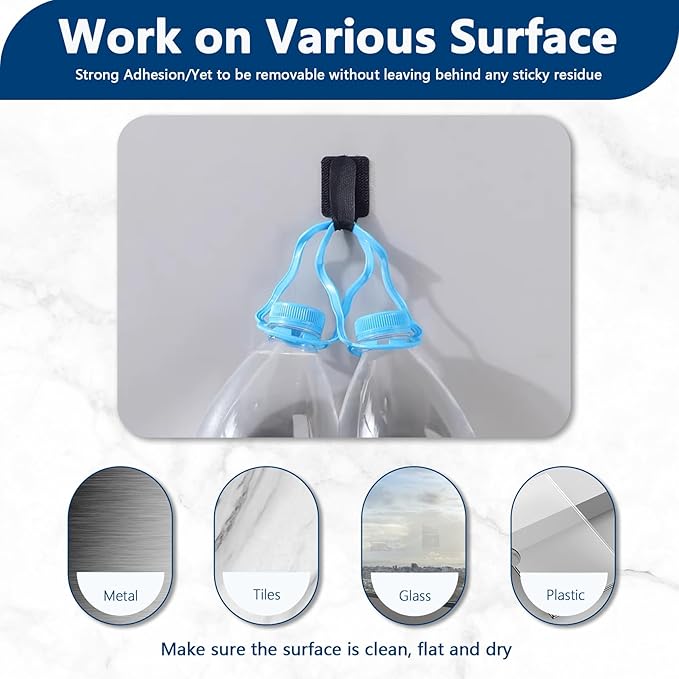 50 PCS Hook and Loop Cable Ties, Under Desk Cable Management, Self Adhesive Cable Tidy Clips Straps, Sticky-Back Cord Organizer, Wire Organizer for TV PC Laptop Ethernet Desktop, Black