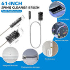 10 PCS Drain Snake Hair Drain Clog Remover Tool Set, Snake Drain Hair Removal Tool, Grabber Claw Drain Hair Remover, Flexible Drain Cleaner Brushes for Toilet, Kitchen Sink, Shower & Tub