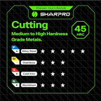 Carbide Ball Nose End Mill 2 Flute 8mm SHK. 8mm Cutting Dia. 3D Carving, High-Speed and Deep Cutting, AlCrN Coated, Apply for Alloy Steel, Stainless Steel and Various Cast Iron.