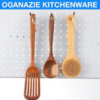 Moxweyeni 100 Pcs Pegboard Hooks Peg Board Organizer Accessories Holders Hanging Stainless Steel Display Wall Hooks for 1/8 and 1/4 Pegboard Wall for Garage Storage Tools(8 Inch)