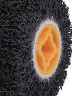 Rocaris 6 Pack Abrasive Drum Paint and Rust Remover, 40 Grit Abrasive Wheel Wire Drawing Polishing Wheel for Wood Metal Surface Polishing, 4.5" x 4"