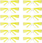 BISON LIFE Safety Glasses - Scratch Resistant Wrap Around Eyewear, Polycarbonate ANSI Z87.1 Impact Resistant Lens