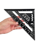7 inch 12 inch Rafter Square Aluminum Alloy Double Scale Triangle Ruler Angle Ruler Carpenter Triangle Square Rafter Tool Mensurement Tool for Woodworking and Carpentry
