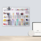 20 PCS Pegboard Cups Pegboard Bins Set, Pegboard Wall Organizer with Hooks and Loops, Pegboard Wall Containers Clear Peg Hooks Assortment Organizer Accessory for Garage Storage