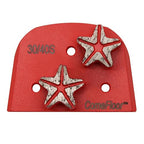 Concrete Floor Grinding Discs, Diamond Metal Grinding Tooling for Lavina Grinders, Concrete Preparation & Thin Epoxy Remove, Double Segments 30/40 Grit Soft Bond, Pack of 9