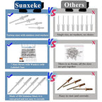 560pcs 304 Stainless Steel Pop Rivets with Washers Assortment Kit,7 Sizes Pop Aluminum Rivets(1/8in 5/32in 3/16in),Assorted Blind Rivets for DIY/Automotive Repairs/Furniture with Labeled Case