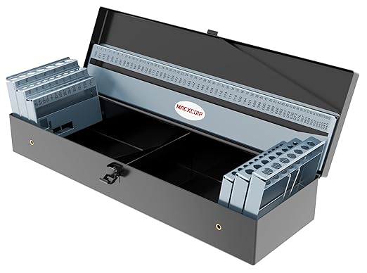 115PCS Drill Bit Index Box, Empty Metal Case (Excluding Drill Bits)