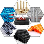 3 Blade PVC Pipe Reamer,PVC Fitting Saver Set Socket Saver for Plumbing,Tool Size:1-1/2",2",3",4 Pipes Reamers,Plastic Pipe Reamer Tool Kit for Sch.40 CPVC ABS Fitting,4 Size w/Tungsten Carbide Blade