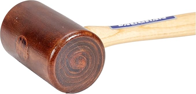VAUGHAN Rawhide Mallet, Non Marring, Hardwood Handle, 1.5 Lbs, RM275, VN58222