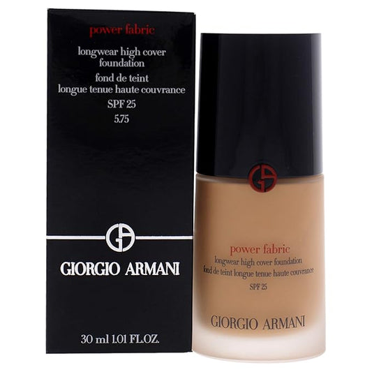 Giorgio Armani Power Fabric Longwear High Cover Foundation SPF 25 - 5.75 Women Foundation 1 oz-VeraVaultWomen