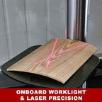 BUCKTOOL 12'' 6 Pole Motor Variable Speed Benchtop Drill Press 360–2000RPM, 3/4HP Powerful Bench Drill Press with Laser and Worklight, Low Speed Tabletop Drilling Machine for Metalworking, Woodworking