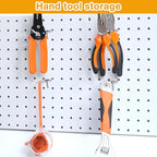 Funrous 100 Pack Peg Board Hooks Stainless Steel Pegboard Hooks Shelving Display Hanging Peg Board Holders for 1/8 and 1/4 Garage Storage Tools Organizer(2 Inch)