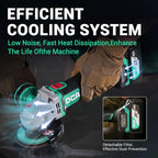 Brushless Angle Grinder 20V 4-1/2 inch, Cordless 4.0Ah Battery & 2A Fast Charger, 8500RPM, Power Angle Grinder with Cutting & Grinding Wheels, Flap Discs for Wood Metal & Rust Removal