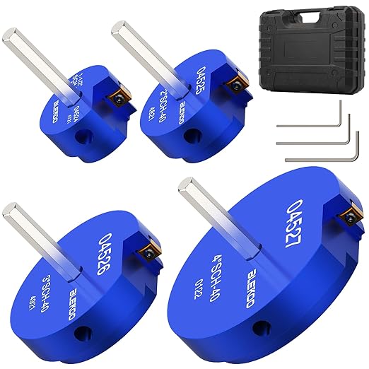 4PCS PVC Pipe Reamer Kit - SCH40 Aluminum Deburring Tool Kit (1" to 4") | Dual-Blade Technology | Deburring Tool for PVC & ABS Pipes | Fits Standard 1/2" Drills