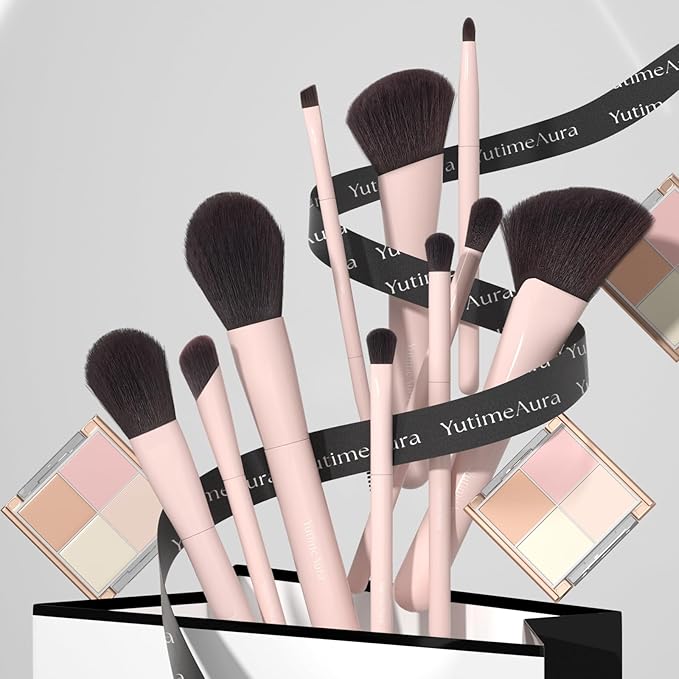 Makeup Brushes 10Pcs Professional Makeup Brush Set Foundation Contour Concealer Blush Highlight Powder Blending Eye Shadow Brush-VeraVaultWomen