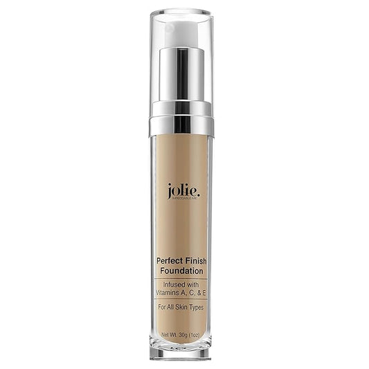 Jolie Perfect Finish Liquid Foundation Makeup SPF 15 Oil Free (LW2)-VeraVaultWomen