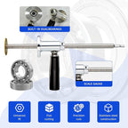 Inside Pipe Cutter for PVC Pipe - Internal PVC Pipe Cutter Tool Kit with Adjustable Depth Gauge & Hex Shank for Plastic, ABS, Exhaust Pipes