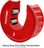 HAUTMEC Pro1 Inch Automatic Copper Tube Cutter - 1 in. Maximum Nominal Pipe Capacity (1-1/8 in. Outer Diameter), for Copper, Aluminum, Brass Tube and Thin-wall Conduit, HT0217-PL