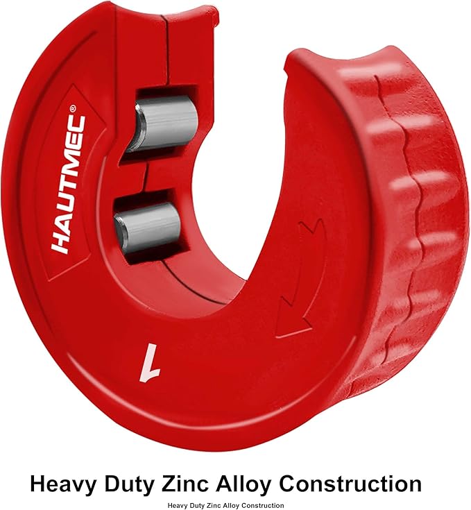 HAUTMEC Pro1 Inch Automatic Copper Tube Cutter - 1 in. Maximum Nominal Pipe Capacity (1-1/8 in. Outer Diameter), for Copper, Aluminum, Brass Tube and Thin-wall Conduit, HT0217-PL