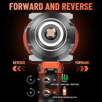 950N.m/700Ft-lbs Cordless Impact Wrench 1/2", 2 * 4.0Ah Battery Brushless Impact Wrench with Fast Charger, 5 Sockets Portable Suitcase for Car Tire DIY