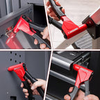 Arrow 3-in-1 Rivet Gun, One-Handed Headless Pop Rivet Gun Kit with 150Pcs Rivets, Professional Manual Heavy Duty Rivet Gun Kit Without Head Change, for Metal, Wood and Plastic