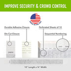 1,000 WristCo Tyvek Metallic Silver Wristbands for Events – Tamper-Proof Design Prevents Reuse – Premium-Grade Bracelets for Hospital & Medical ID, Party, Concert Entry, VIP Identification