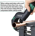 Copper Pipe Cutter Tool Set 3/16"-2" OD, Tube Cutter for Copper,Brass,Aluminum&Stainless Steel, HVAC Metal Plumbing Tubing cutter Tool with Deburring Tools&Extra Blades