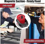 Retisee 2 Pcs 720 Lumens Magnetic Work Light USB Rechargeable LED Flashlight Portable Inspection Light for Car Repair Emergency Lighting Mechanics Workshop (Red)