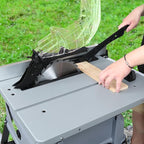 Generic Table Saw 10 Inch, 5500 RPM 15A Powerful Table Saw with Protective Cover, 254 x 15.8 x 24T Blade, 0-45°Cutting Range for Metal, Woodworking, Plastic