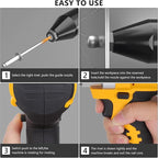 Cordless Rivet Gun Tool for Dewalt 20V Max Battery(No Battery), Brushless Electric Automatic Rivet Gun,Brushless Motor for Rivets 1/8'', 5/32'', 3/16", for Metal, Plastic and Leather