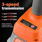 20V Cordless Angle Grinder - High - Power 8500RPM, 4.0Ah Battery, 3 - Speed Adjustable, with 4-1/2" Grinding Discs & Other Accessories & Tool Bag - Works on Metals, Woods, Plastics