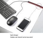 CrocSee 25ft - 1/2 inch Braided Cable Management Sleeve Cord Protector - Self-Wrapping Split Wire Loom for TV/Computer/Home Theater/Engine Bay - Black/Red