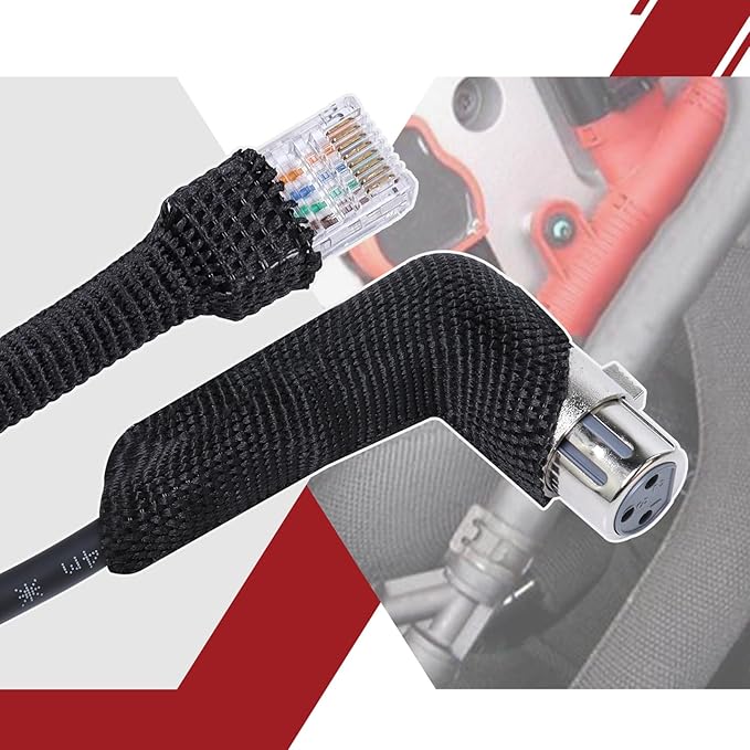 2 in 1 Heat Shrink Braided Sleeving 3/8 inch Cloth Wiring Harness Loom Abrasion Resistant Sleeve for Protection Cable/Sheath (10mm ID-29ft)