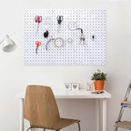 84 Pcs White Pegboard Hooks Plastic Straight Hook Fits 1/4" Pegboards Accessories Multiple Size Peg Board Hooks for Craft Storage Tool Room Kitchen Garage Organizer Tools Display