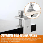 1-3/4 Inch C Clamps, 2 Pack 304 Stainless Steel C Clamps for Woodworking and Welding, Stable Wide Jaw Opening Tiger Clamp for Construction Household Mount(45mm)