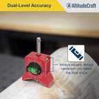 Precise Pipe Center Finder Punch Tool, Magnetic Center Finder for Pipe Fitting with Bubble Level and Adjustable Dial, For 1"–10" Pipes