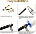 111pcs 6-22mm Spring Band Hose Clamp Kit,Tube Fastener Clips For Fuel Line Water Clamps