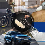 Wool Polishing Pads, SPTA 6"(150mm) 100% Natural Wool Buffing Pad with Hook & Loop Backing 4pcs Set Come with 5/8-11 Thread Backing Plate for Car Polishing, Buffing and Cutting