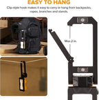 LUTEC Rechargeable Work Light, 1000 Lumens LED Magnetic Light with Magnetic Base and Hanging Hook，360°Rotate and 200°Swivel for Car Repair, Emergency and Camping-2 Pack