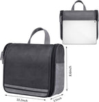 Hanging Toiletry Bag for Men VANCASE Vintage Leather Shaving Dopp Kit Medium Waterproof Travel Bathroom Bags Portable Shower Organizer