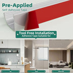 Cord Hider Raceway Kit, 118 inch Wall Cable Hider for 1 Cable, Silicone Material Hiding Wall Mount TV Powers Cords in Home Office, W0.59 H0.39in White