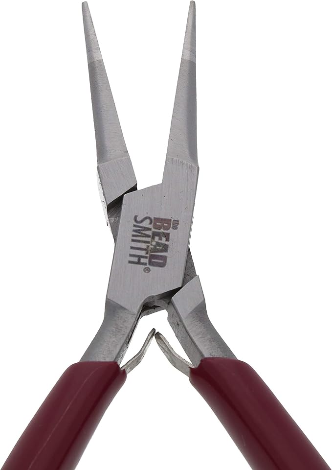 The Beadsmith Casual Comfort Long Chain Nose Plier - 6 inches (152mm)- Pvc Handle - European Design & Quality, Tool for Jewelry Making