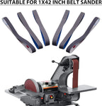 15 Pack 1 x 42 Inch Silicon Carbide Sanding Belts, 1x42 Knife Sharpening Sanding Belt, 5 Pcs Each of 600, 800, 1000 Grits Sanding Belt for Belt Sander