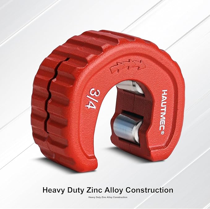 HAUTMEC Pro 3/4 Inch Automatic Copper Tube Cutter - 3/4 in. Maximum Nominal Pipe Capacity (7/8 in. Outer Diameter), for Copper, Aluminum, Brass Tube and Thin-wall Conduit, HT0216-PL